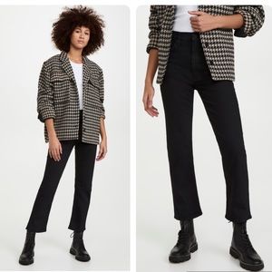 MOTHER High Waisted Rider Ankle Jeans in Not Guilty